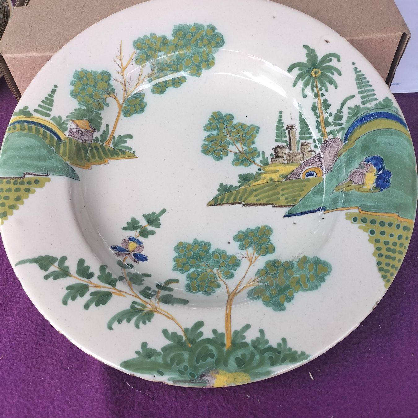 Piatti: Assiette creuse en faïence décorative – Usato da Jussy venduto da 170307