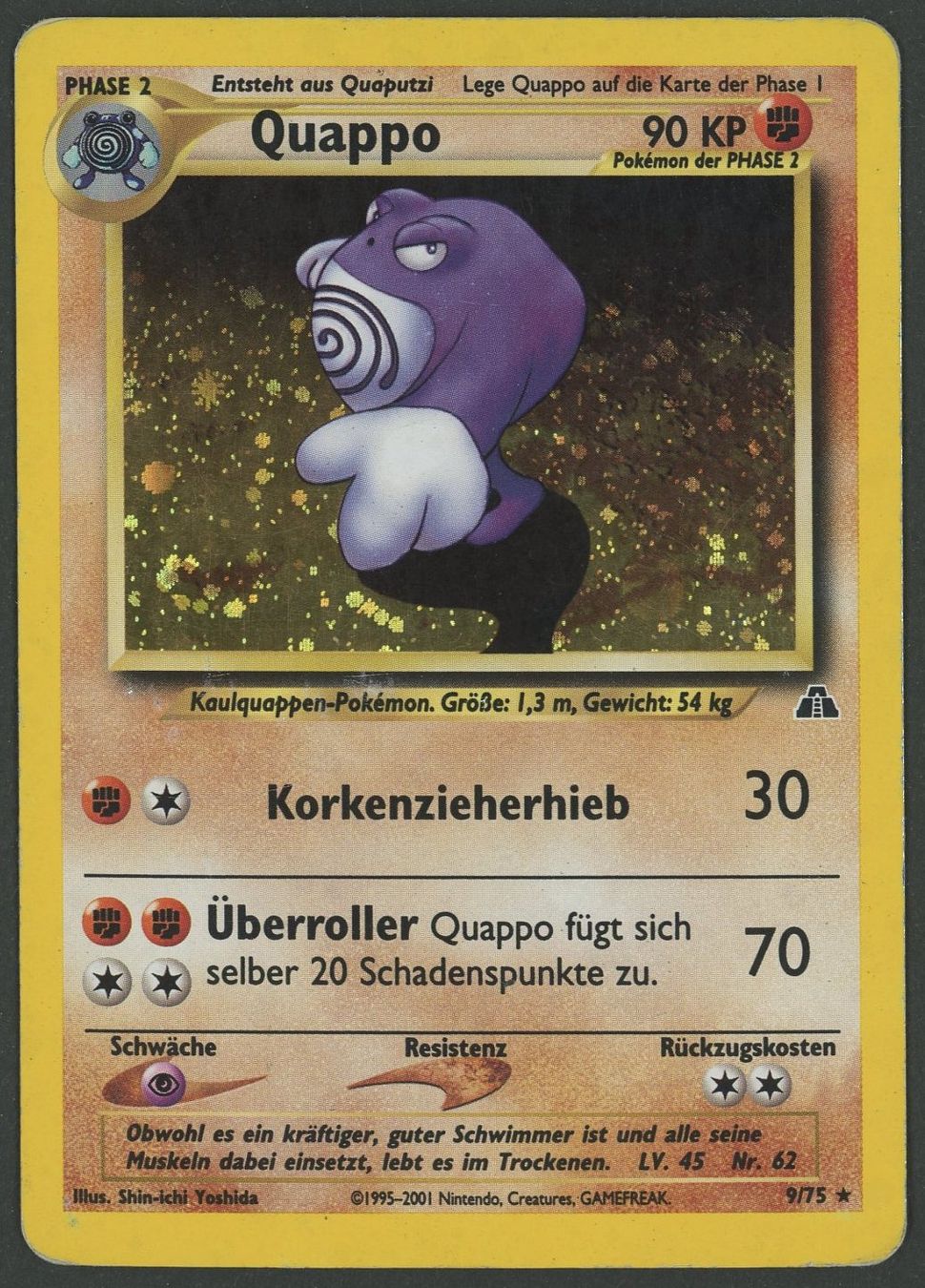 Pokémon Carte collezionabili: Quappo Holo 9/75 Neo Discovery DE ab 1.- – Usato da Rupperswil venduto da gengarbasar