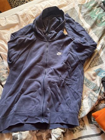 NIKE ZIP HOODIE BLUE