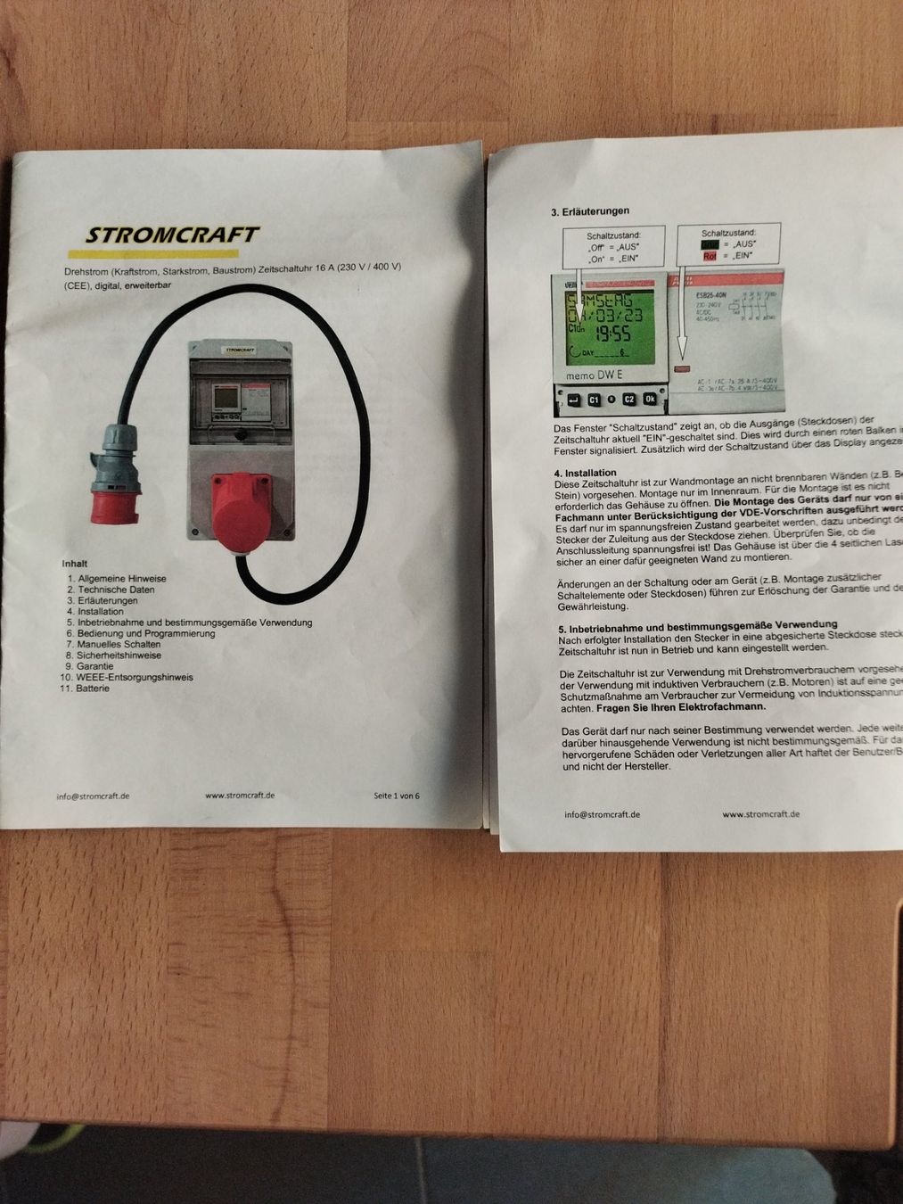 Elettrotecnica: Stromcraft Zeitschaltuhr 16A 400V IP44 - Profigerät – Usato da Rüti ZH venduto da Lux05 9