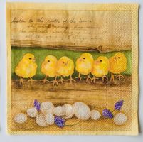 NEU Serviette Tier Vogel Küken Ostern Osterei