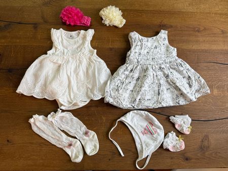 Festliches Baby‑Set – Kleider & Accessoires – Grösse 62