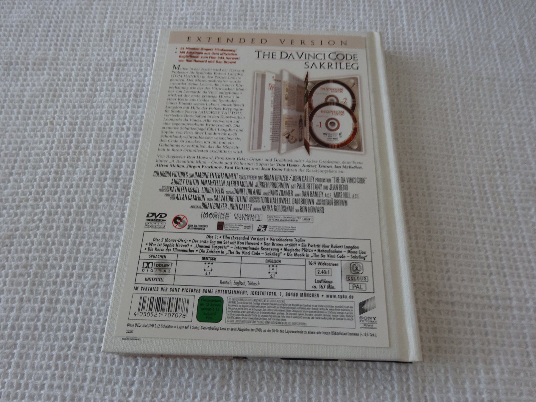 Tutti i DVDs: The Da Vinci Code Sakrileg Extended Version – Usato da Neerach venduto da jenny062 3