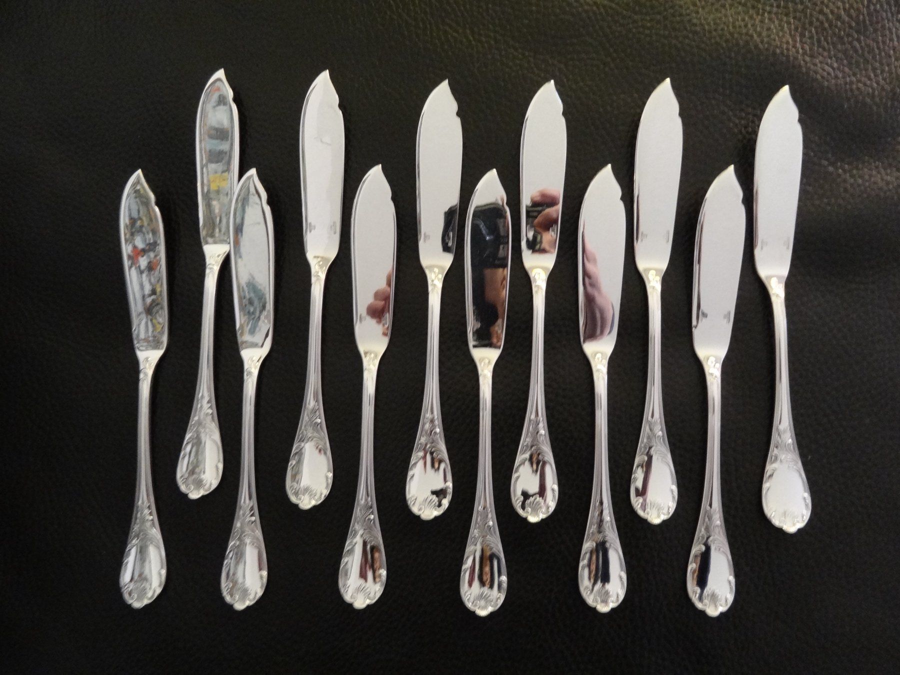 Christofle Set di posate: Christofle Marly 12x couteaux à poisson – Nuovo (secondo la descrizione) da Morges venduto da bijouxsterling2019