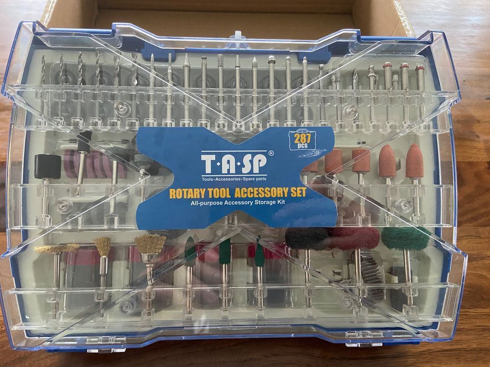 TASP 287 Pcs. Elektrische Dreh Werkzeug Zubehör Set / NEU