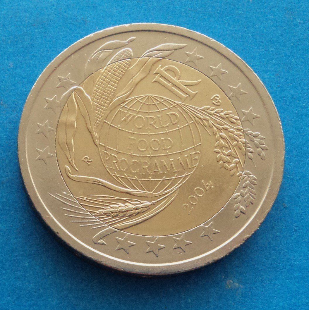 Tutti le monete: Italien: 2 Euro World Food Programme 2004, SS. – Usato da Basel venduto da maripas17