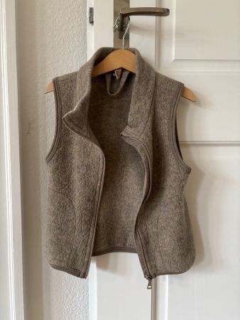 Engel Natur, Fleece Weste für Kinder, Walnuss, Gr. 104