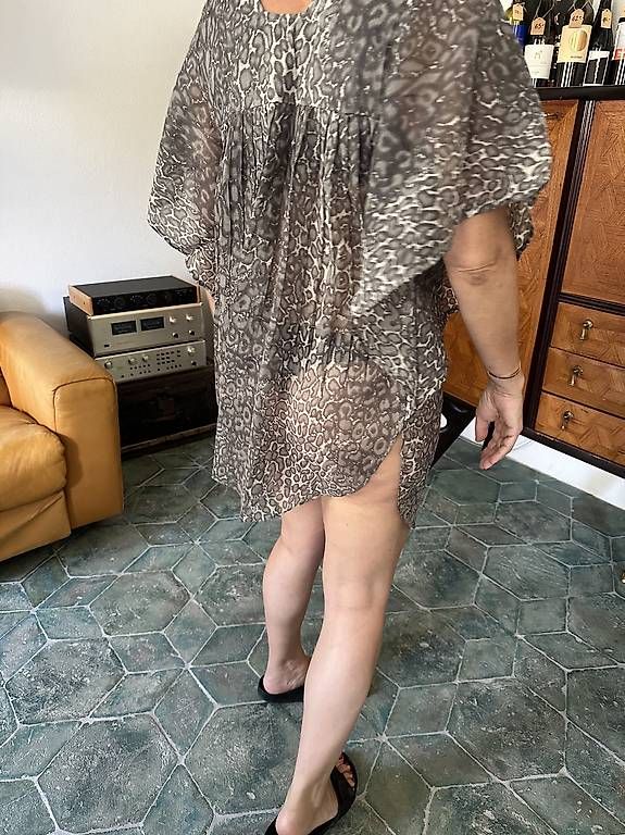 Kleider: Prendisole animal print grigio e bianco  – Gebraucht aus Motto (Blenio) von deb_lf6c 4
