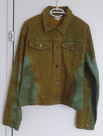 Jeansjacke mit coolem Rückenmotiv  Gr. L - ungetragen