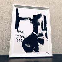 Blowjob Pop Art - Kunst Bild Porn Erotik Cumshot Black White