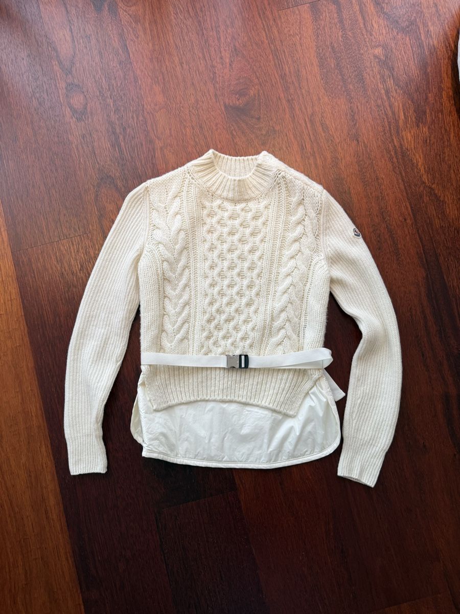Moncler Maglioni & Felpe: Pull Moncler maille et nylon blanc taille XS – Nuovo (secondo la descrizione) da Genève venduto da iry_67wr 4