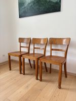 3 vintage Holzstühle - Beizenstühle - klassisches Design