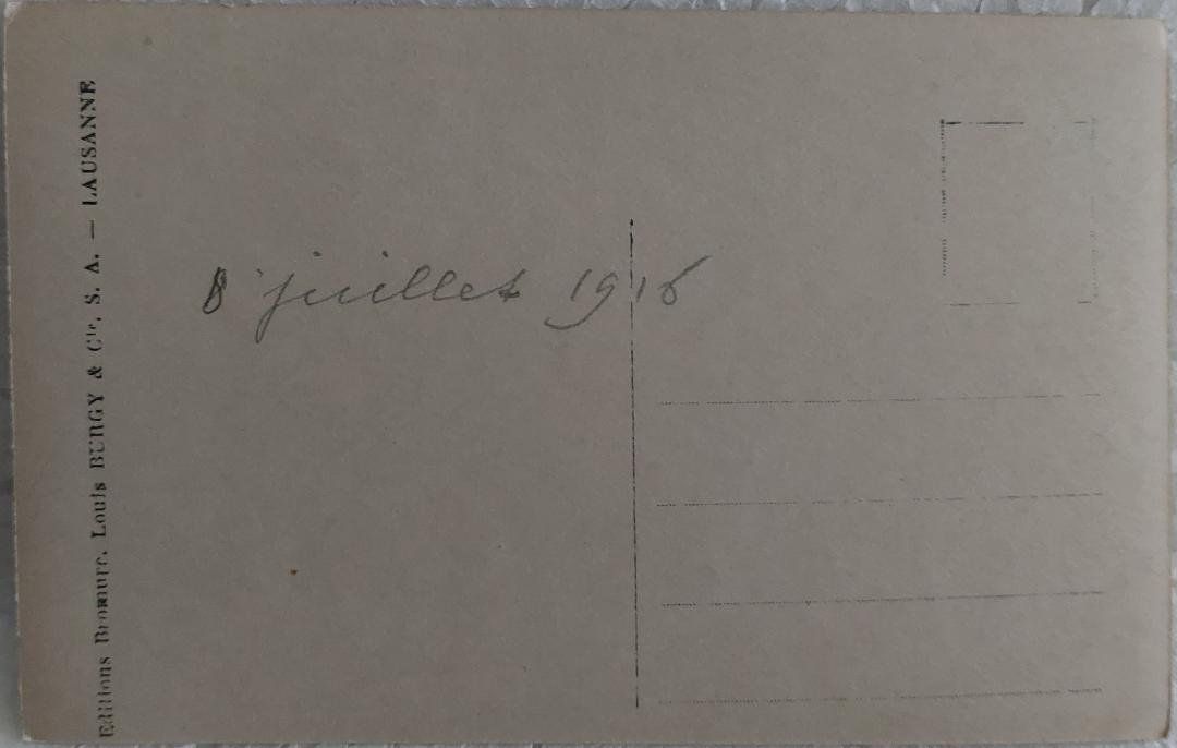Ansichtskarten: FRIBOURG  -  Vue générale - 1916 – Gebraucht aus Delémont von Domdom1 1