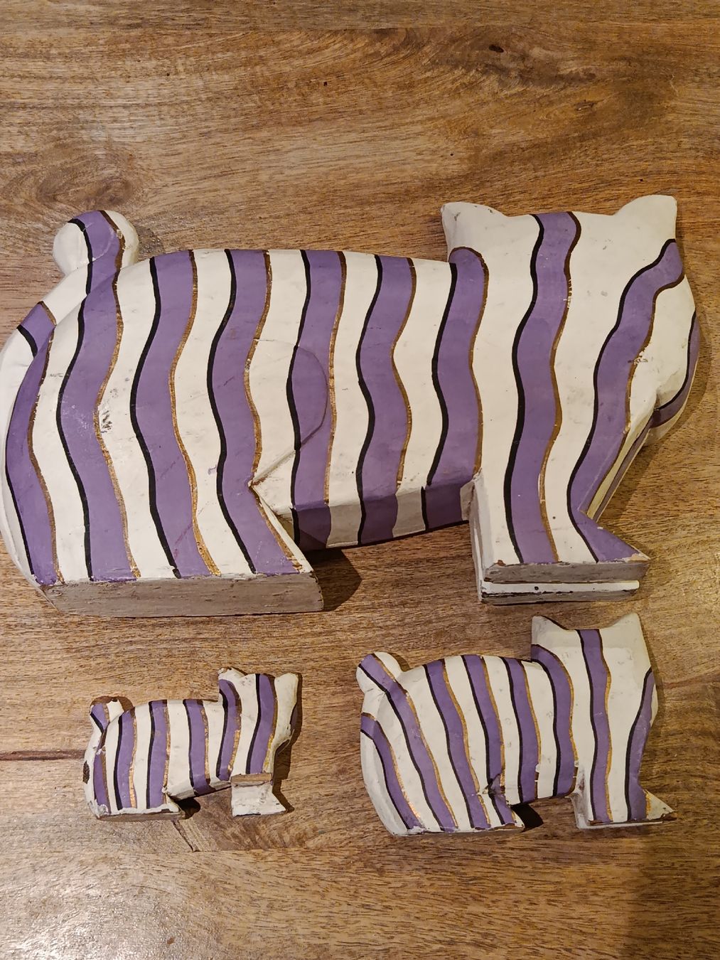 Figuren: Vintage Laurel Burch Style Holzkatzen – Gebraucht aus Wattwil von sunicheyenne 1