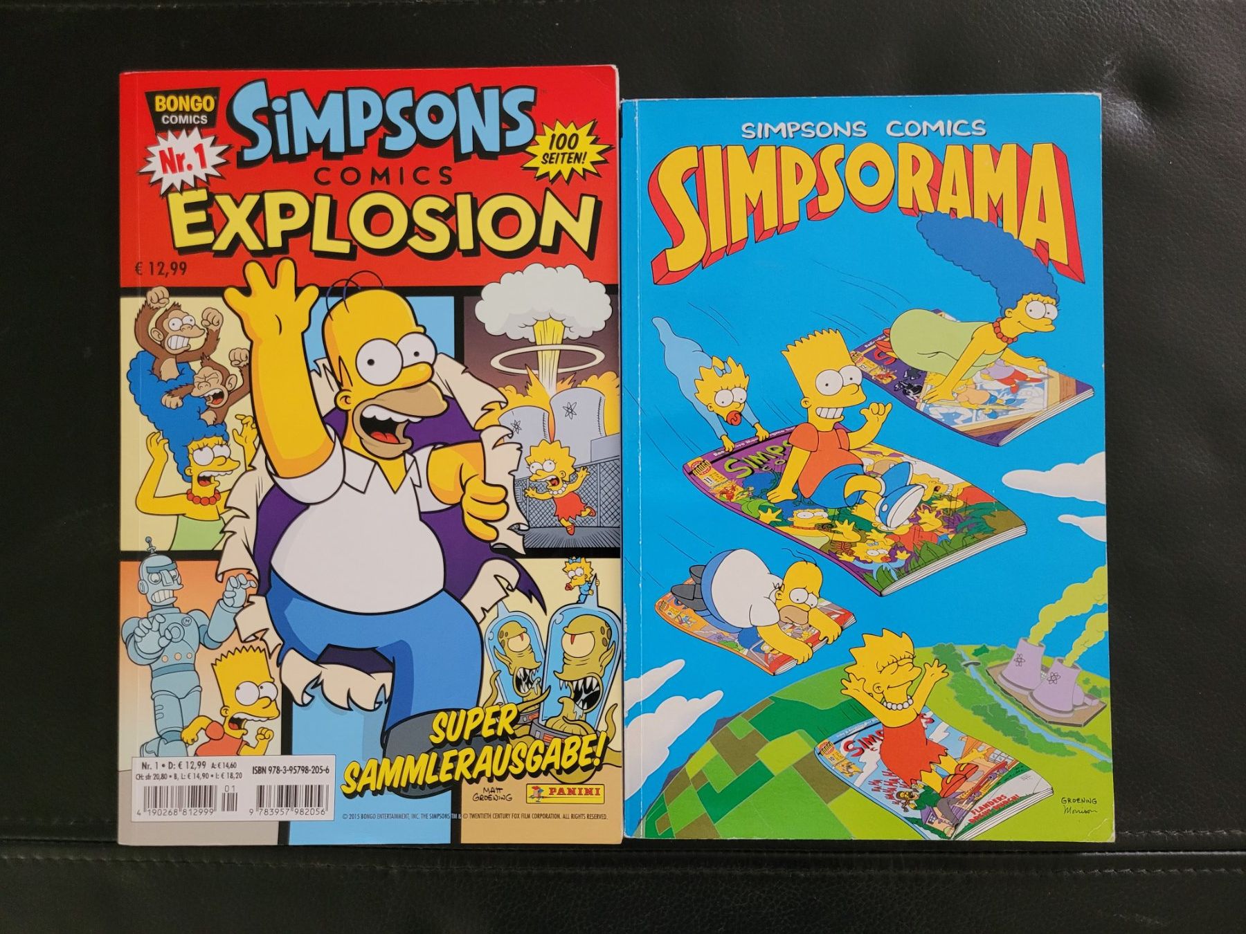 Fumetti: 2 X Simpsons Comics: Explosion & Simpsorama – Usato da Nürensdorf venduto da spartacus64