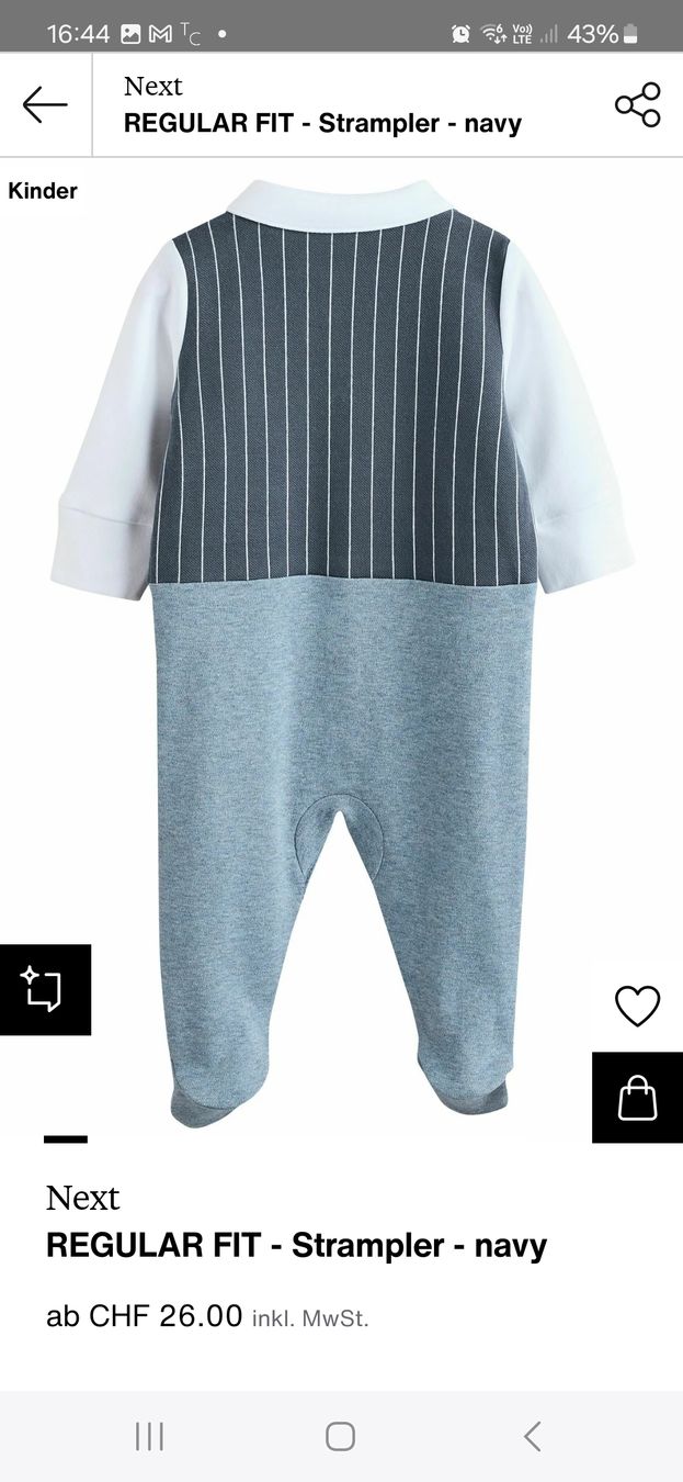 Next Pantaloni: Baby Strampler festlich, Grösse 74 – Usato da Eschenbach SG venduto da SanFranciscoCalifornia 1