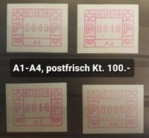 3680) A1-A4, Automatenmarken postfrisch Kt. 100.-