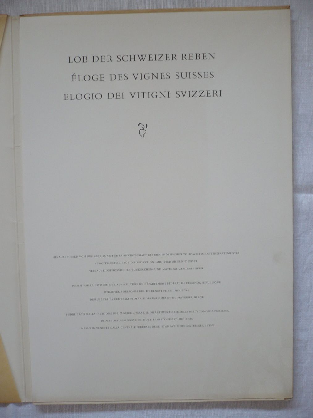 Libri: LOB DER SCHWEIZER REBEN mit 15 farb. Tafeln – Usato da Zürich venduto da saltandpepper008 1