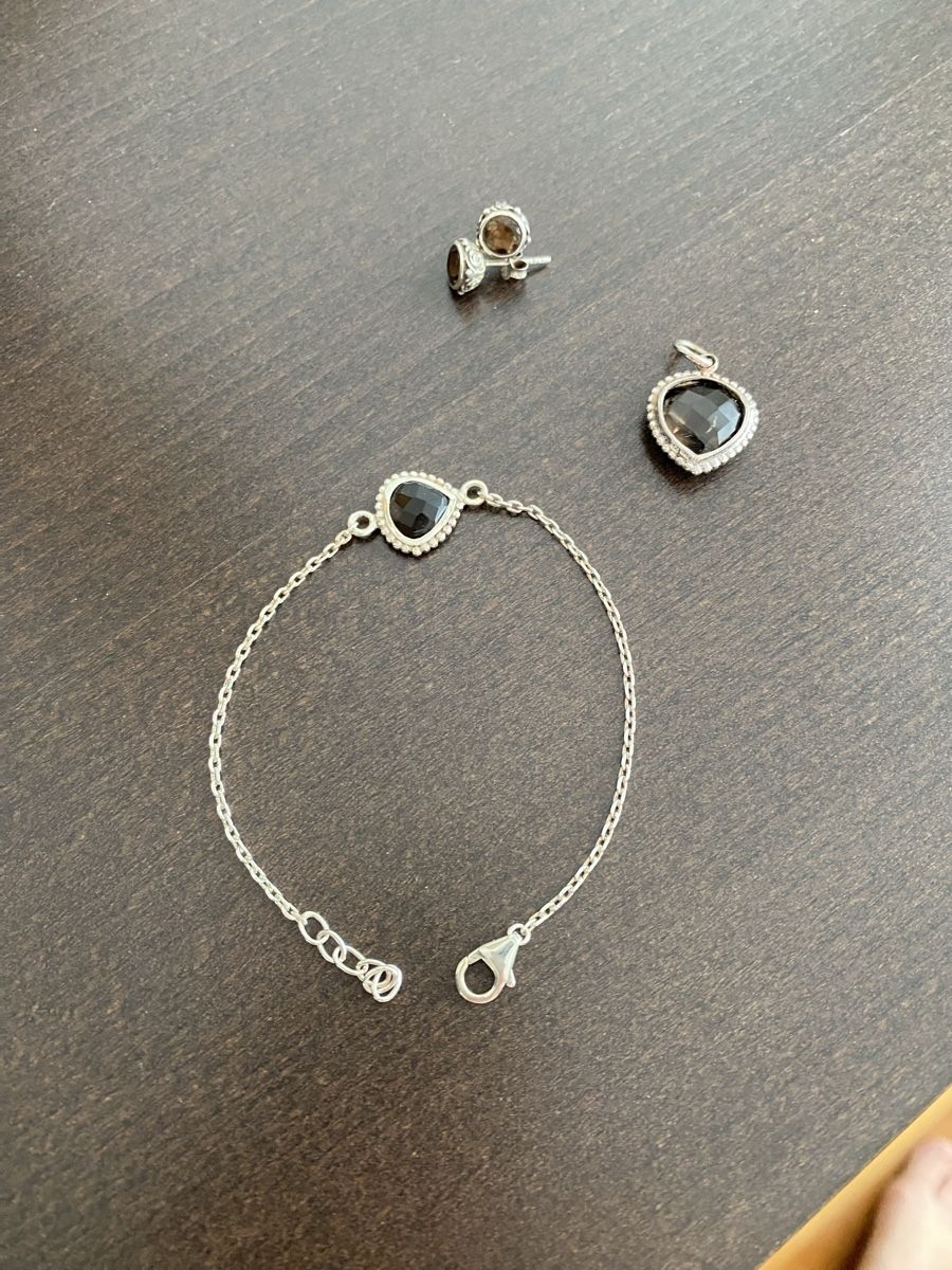 Altri gioielli: Silber Schmuckset mit Rauchquarz – Usato da Eglisau venduto da nic_d7km