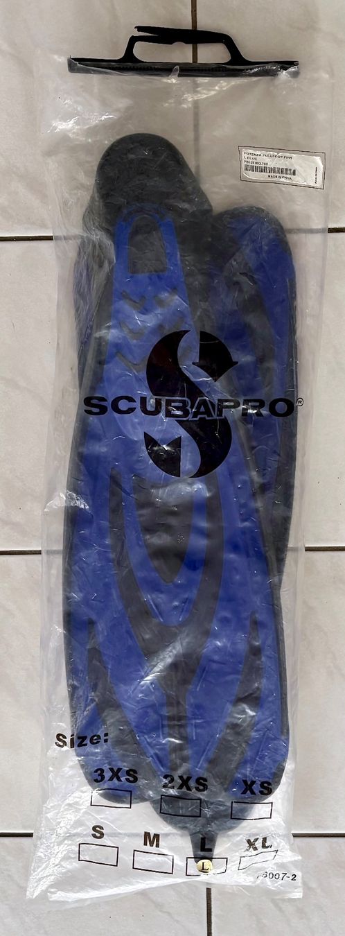 Scubapro Pinne, Maschere & Boccagli: Scubapro Potenza Ganzfuss-Flossen – Usato da Riedholz venduto da Finish 2