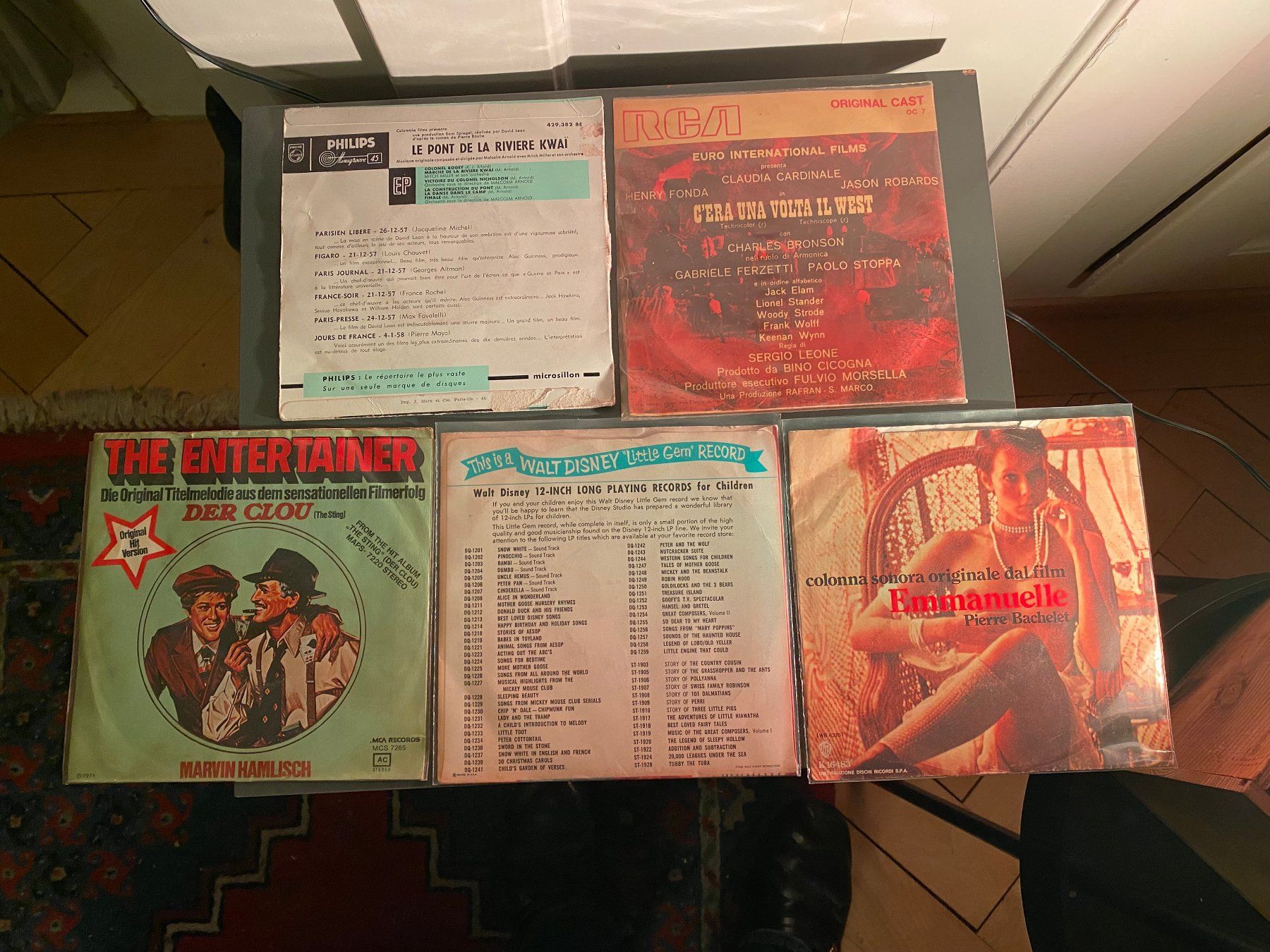 Schallplatten: 5 Singles Soundtracks für Juke Box – Gebraucht aus Zürich von Pyramid1 3