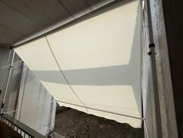 Balkonmarkise 250 x 120 cm beige