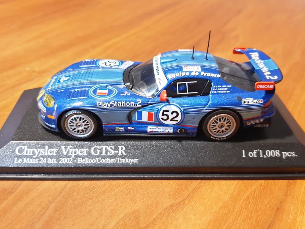 Miniature Chrysler Viper GTS-R #68 Le Mans 2003 - Minichamps 1/43
