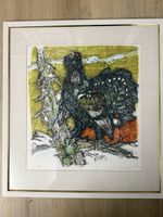 Lithografie von Alois Carigiet aus dem Jahr 1976 im Original