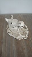 Gusseisen Wandhalterung Pferd mit Ring Shabby