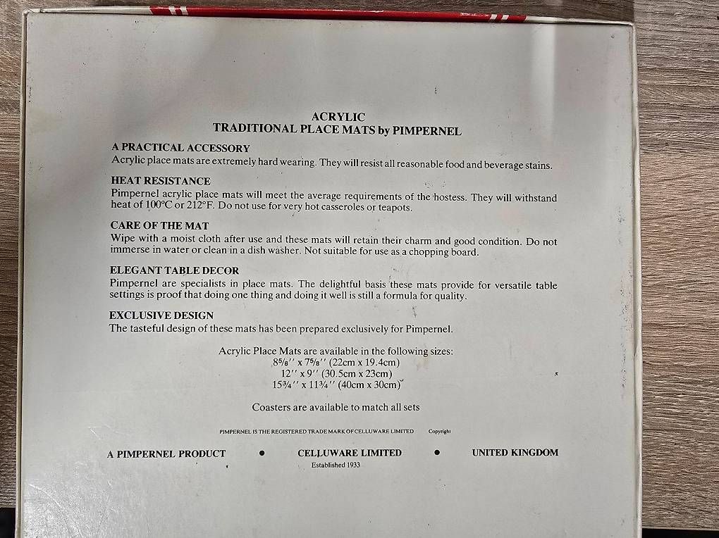 Sottobicchieri: Pimpernel English Cottages – Nuovo (secondo la descrizione) da Aeschi b. Spiez venduto da bestraub 2