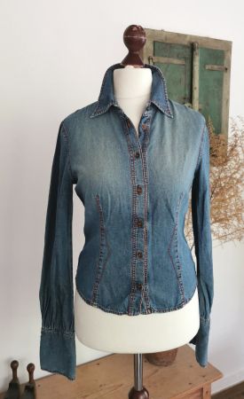 Krizia tolles Jeanshemd Gr.36/38