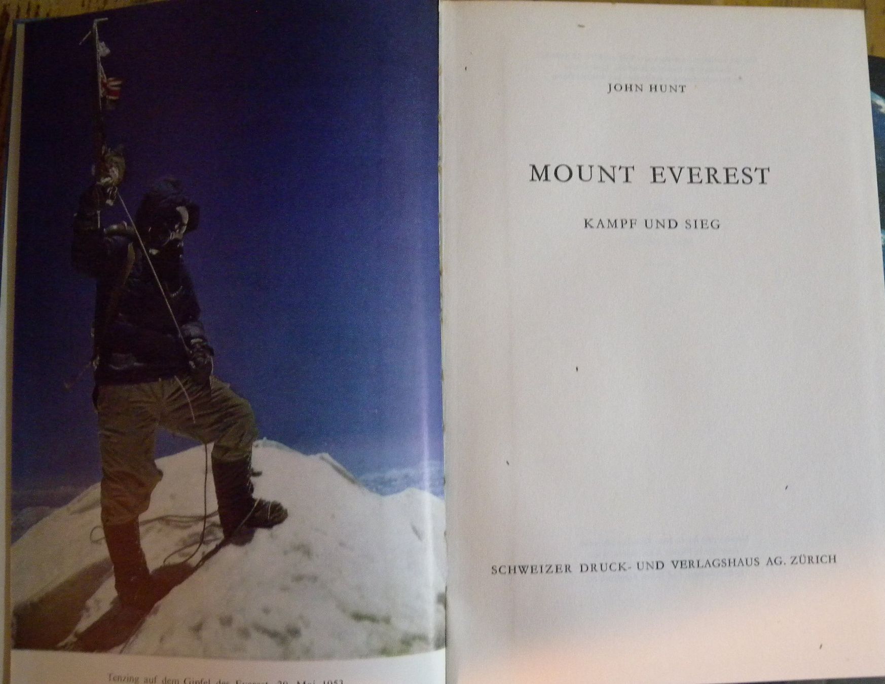 Libri: Mount Everest Buch, John Hunt, Kampf und Sieg, – Usato da Hauenstein venduto da davia72 1