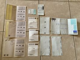 Beschriftungssticker VHS Kassetten JVC TDK Intervision etc.