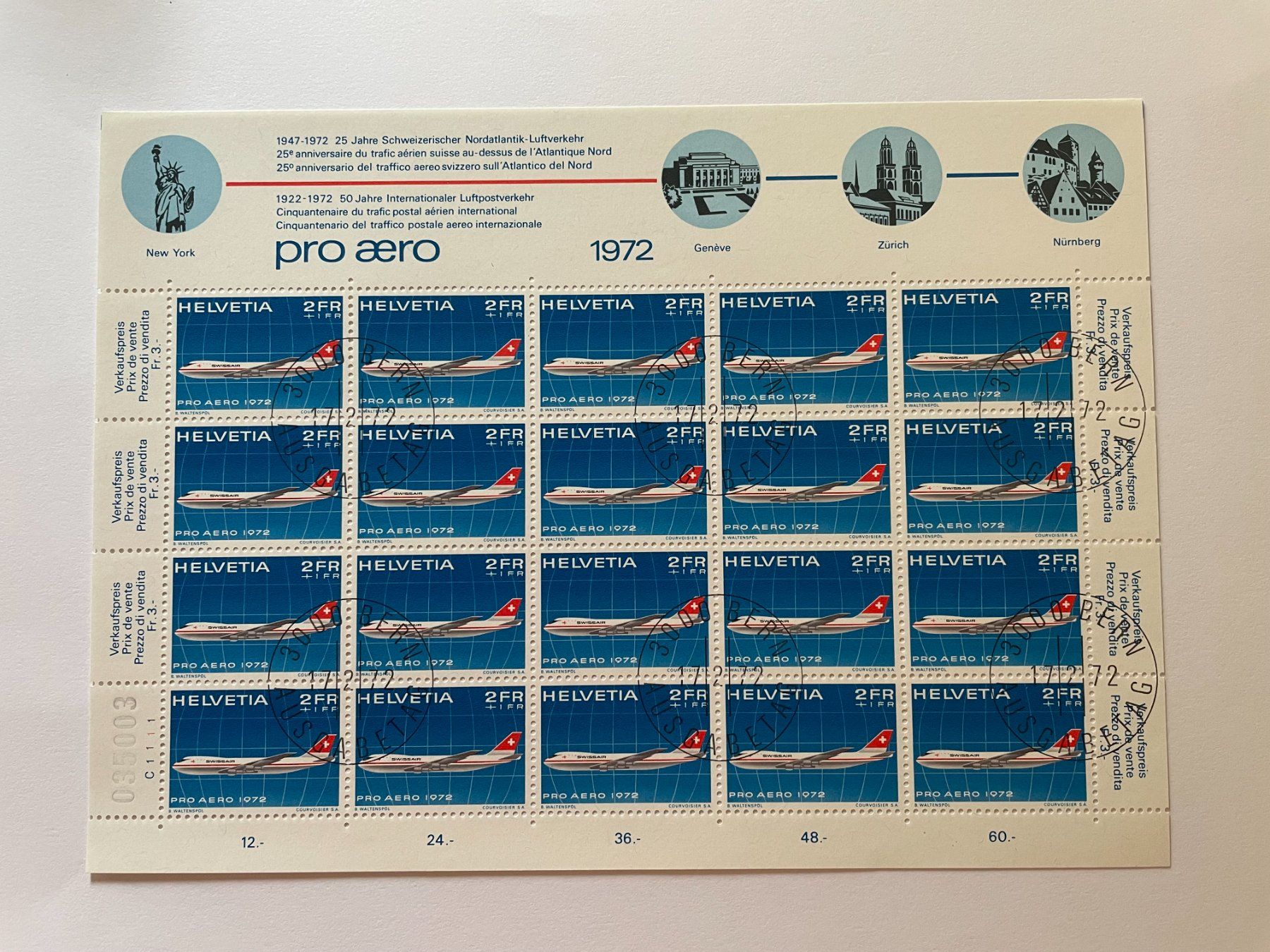 Tutti i francobolli: Pro Aero 1972 – Nuovo (secondo la descrizione) da Menzingen venduto da Wlukas