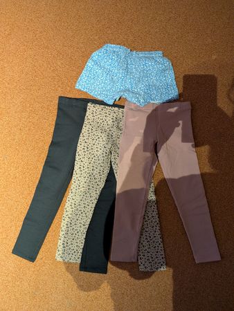 H&M Leggings und Shorts Set Grösse 116 bunt gebraucht