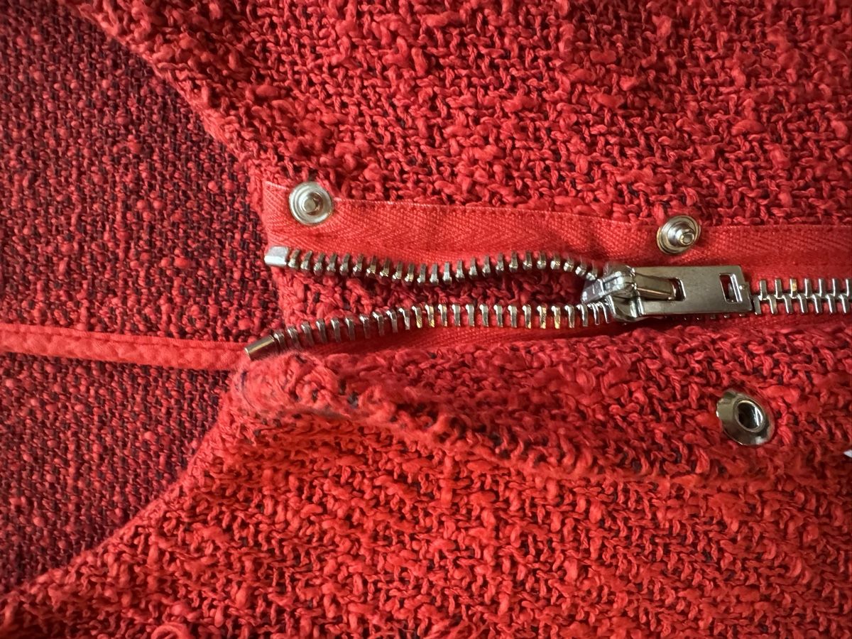Iro Giacche: Veste auto effet déchiré rouge taille 2 – Usato da Cologny venduto da ale_rr8m 1