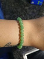 Grünes Jade Armband mit Herzanhänger