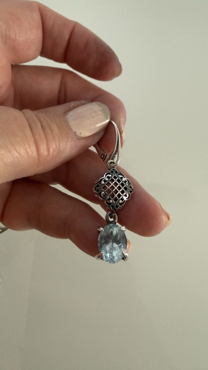 Boucles d'oreille: Fabelhafte Silberhänger mit Blue Topas – D'occasion à Ebikon par elischka 4