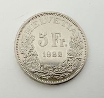 Münze 5 Franken 1882-1982 Gotthardus