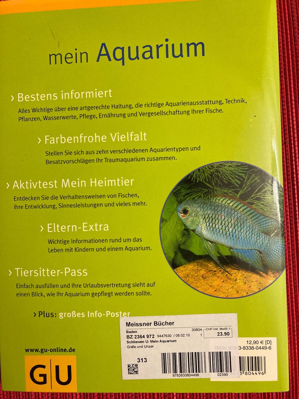 Bücher: Mein Aquarium – Gebraucht aus Baden von Yoyo1 1