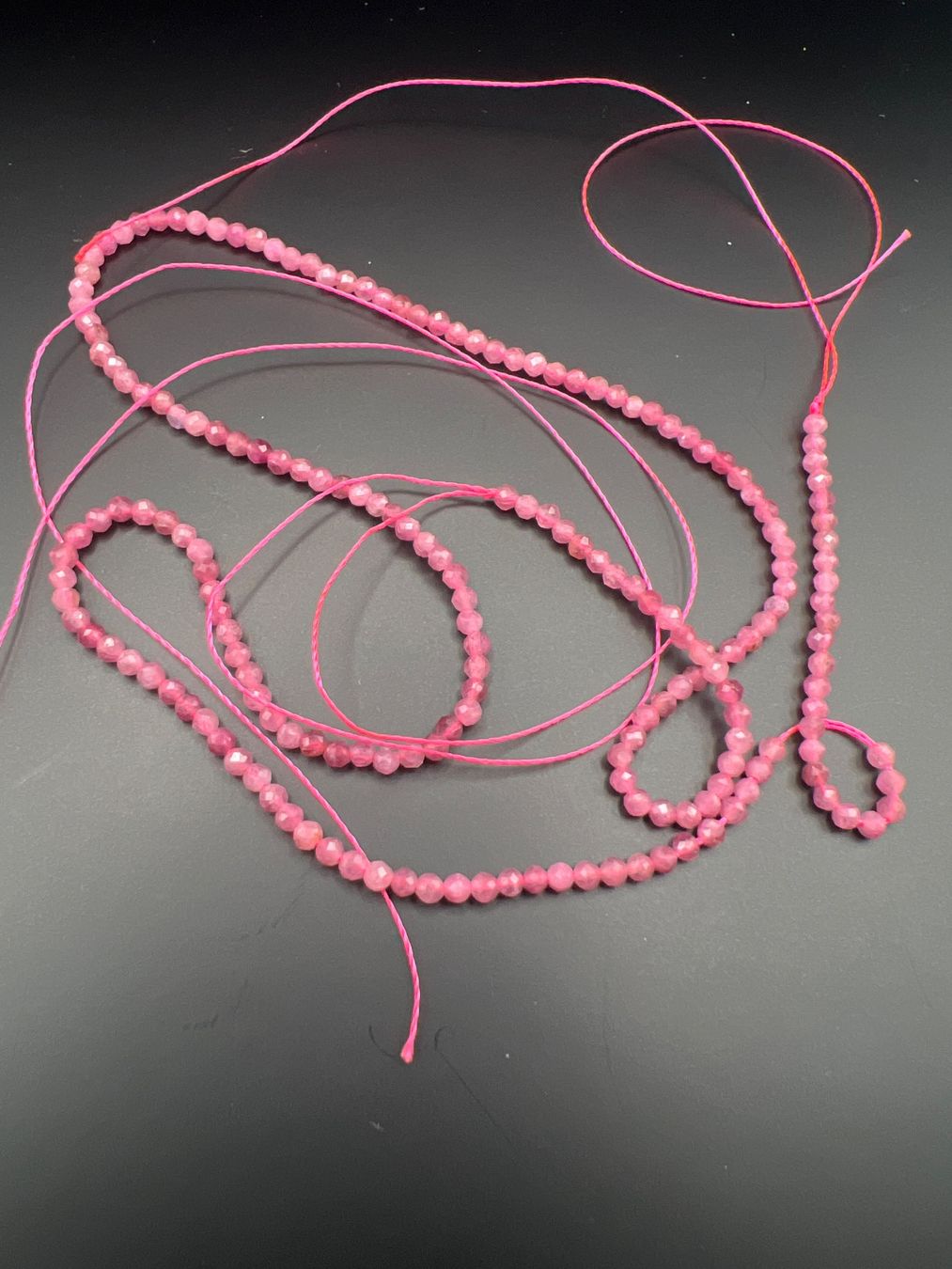 Catenine: Perlenkette facettiert rosa Turmalin – Usato da Uznach venduto da Ya_x7x6 1