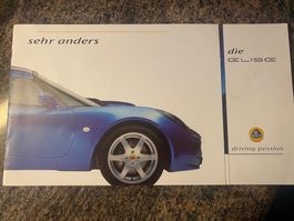 Prospekt Lotus Elise 2002 mit Preisliste