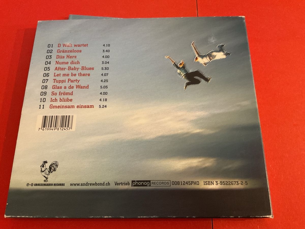 CD: Andrew Bond - Gränzeloos CD - 2004 – Usato da Steinach venduto da Quarkie 2
