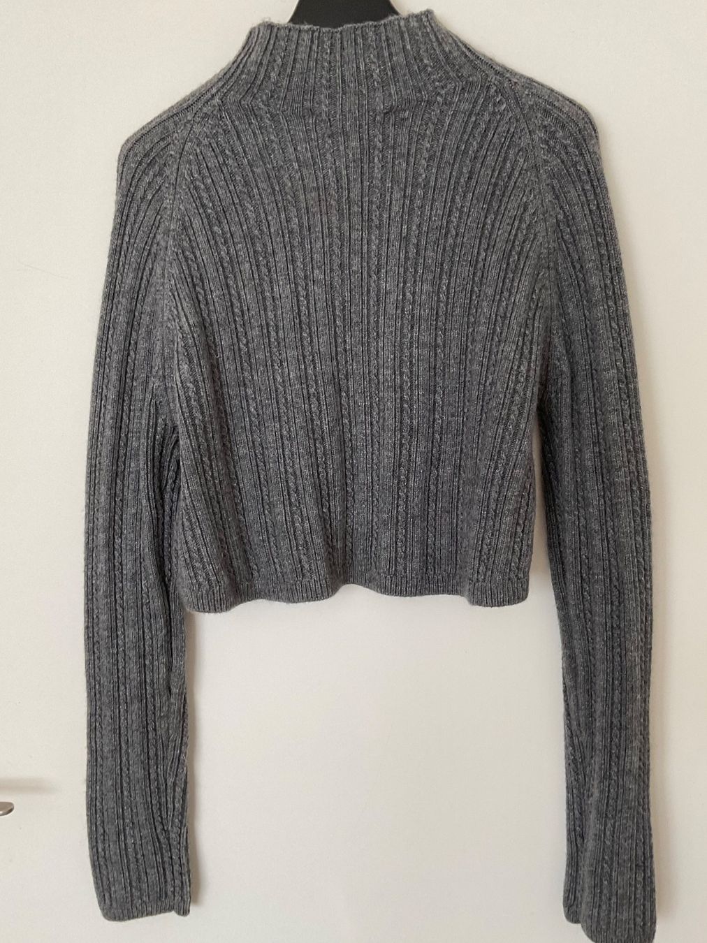 Maje Maglioni & Felpe: Maje Grobstrick Cropped Pullover Gr 38 grau NEU NP 339 – Nuovo e nell'imballaggio originale da Urdorf venduto da alda02 2