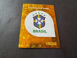 Panini FIFA Fussball WM 2026 Sticker Brasil Wappen BRA 1