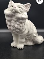 Vintage Porzellanfigur Katze (Perser/Angora) – Gräfenthal DD