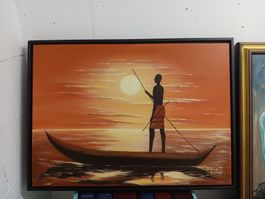 ETWAS FÜR DEN KUNSTMALER, MEHRERE OELBILDER EINGERAMT 👌👌👌