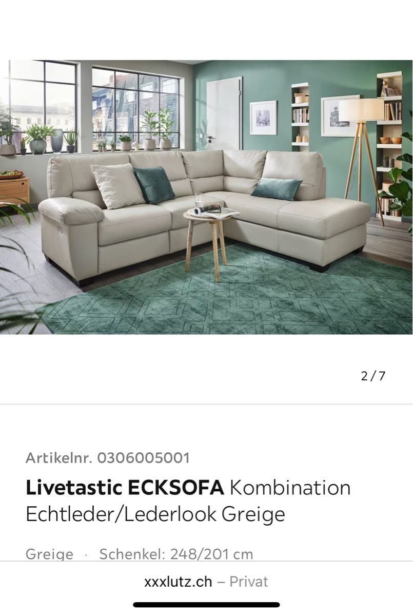 Sofas: Ecksofa mit Relaxfunktion  – Neu (gemäss Beschreibung) aus Alosen von Hugi72