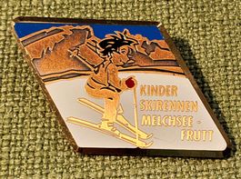 P387 - Brosche Kinder Skirennen Melchsee - Frutt