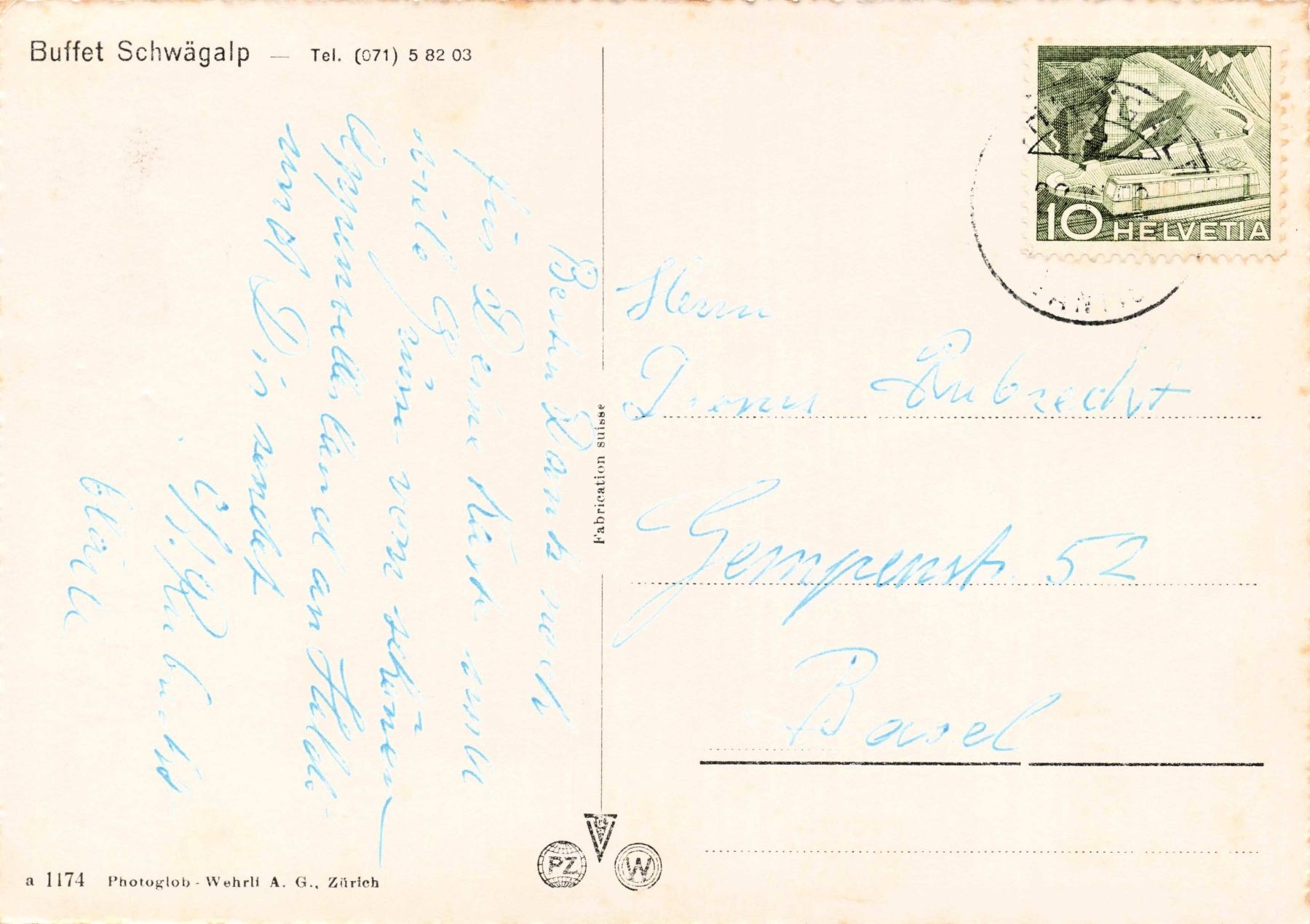 Cartoline postali: Santisbahn mit Blick auf Bodensee Gondelbahn G – Usato da Biasca venduto da Blenio71 1